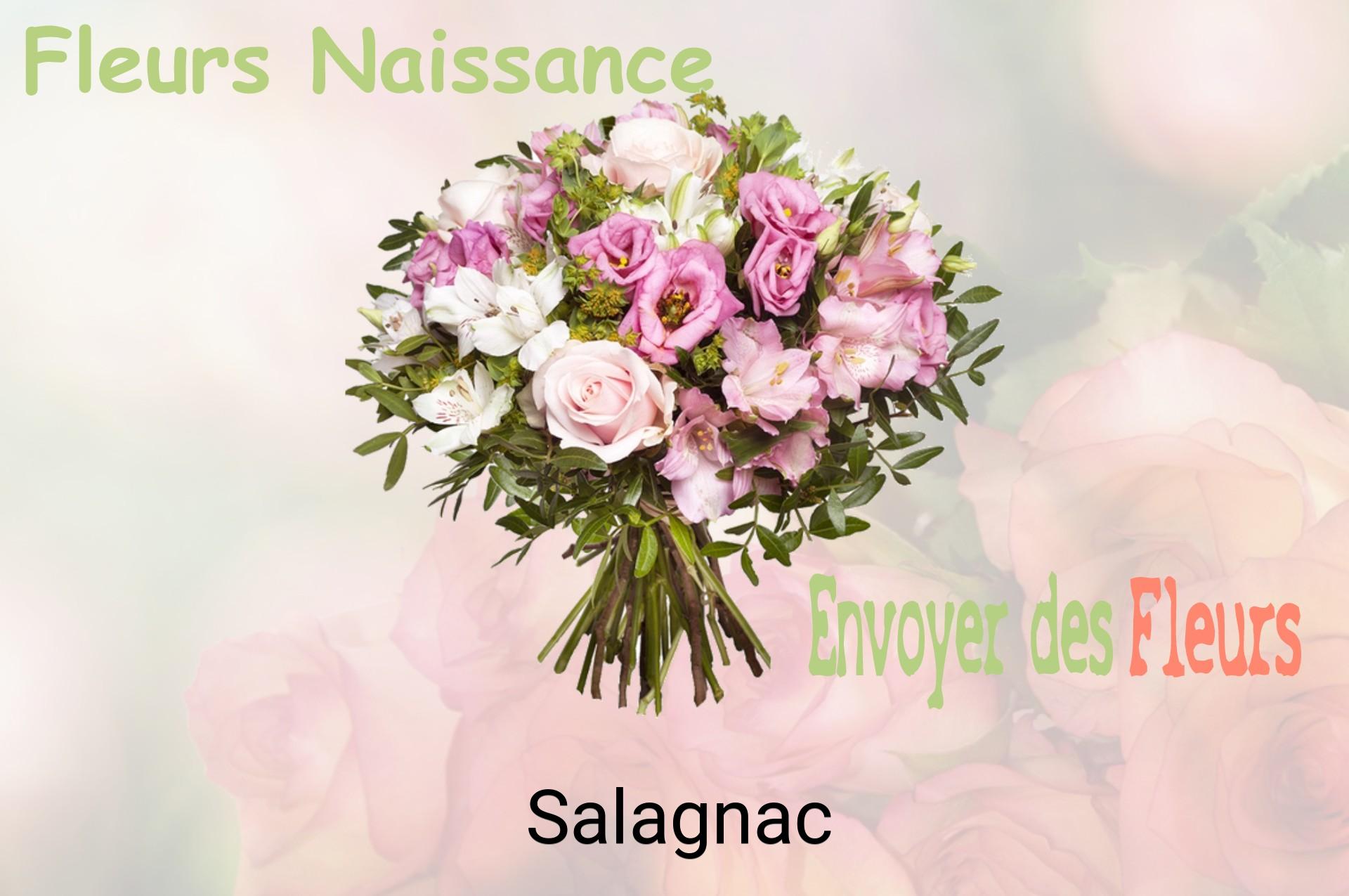 Bouquet de fleurs de naissance livré à Salagnac